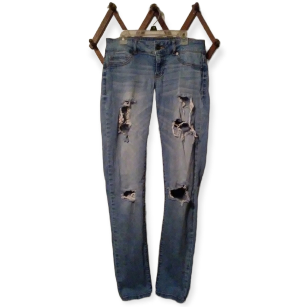 Maurices Skinny Jeans Washed Faded Distressed